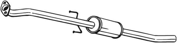Middendemper uitlaatsysteem past: KIA CEE'D 1.4-1.6LPG 12.06-12.12