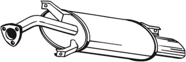 Uitlaatsysteem achterste geluiddemper past: VOLVO S40 I, V40 1.9/2.0 05.97-06.04