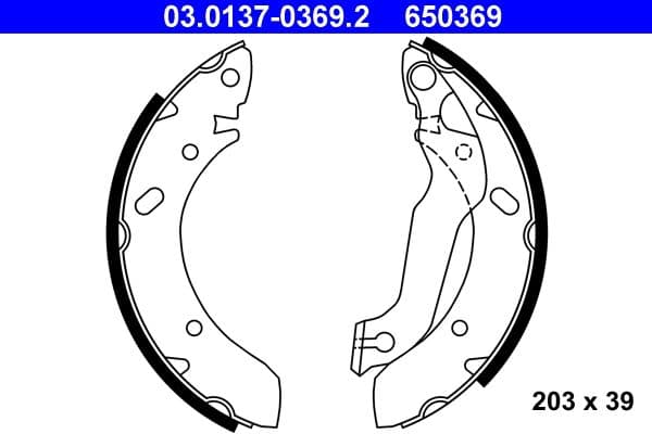 Brake shoe set