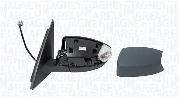Zijspiegel Links (elektrisch, asferisch, met verwarming, under-coated, elektrisch opklapbaar, met indicator) past: FORD S-MAX WA6 05.06-12.14