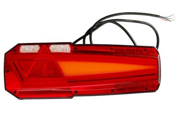 Achterlicht Links MAVIC (LED, 12/24V, met indicator, anti-fog licht, achteruitrijlicht, met stoplicht, parkeerlicht, driehoekige reflector, lengte kabel: 1,5m)