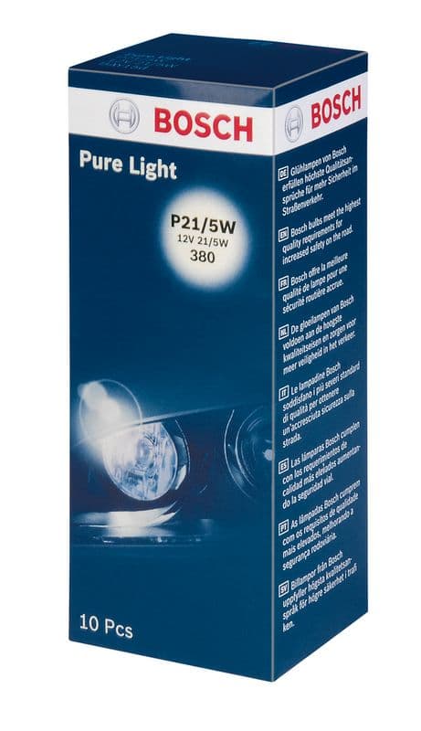Gloeilamp (Karton 10pcs) P21/5W 12V 5/21W BAY15D Pure Light