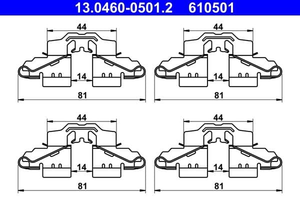 Accessory Kit, disc brake pad
