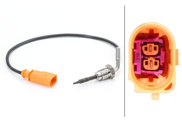 Uitlaatgastemperatuursensor (AGR-klep naast spruitstuk) past: AUDI A4 ALLROAD B8, A4 B8, A5, A6 ALLROAD C6, A6 C6, Q5, Q7  VW TOUAREG 2.7D/3.0D 05.04-03.18