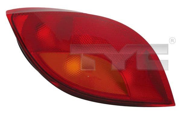 Achterlicht Links (kleur indicator oranje, kleur van het glas red) past: FORD KA Hatchback 09.96-11.08