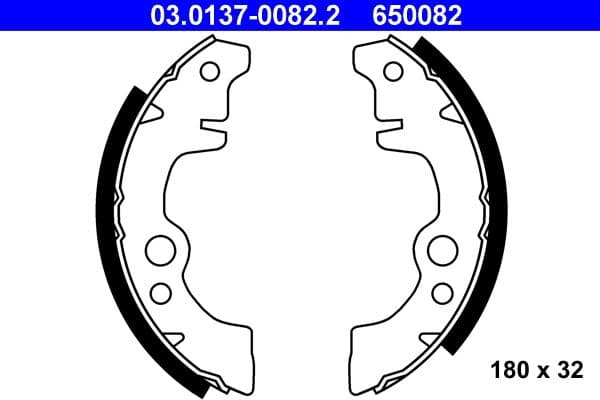 Brake shoe set