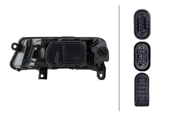 Koplamp Rechts (D2S/P21W/PY21W/W5W, elektrisch, met motor, met gloeilamp) past: AUDI A6 C6 05.04-10.08