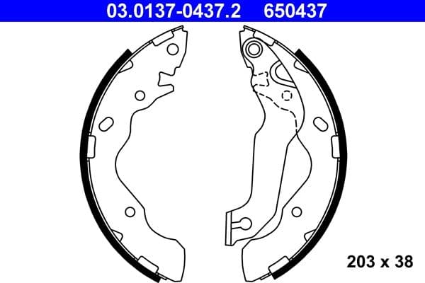 Brake shoe set