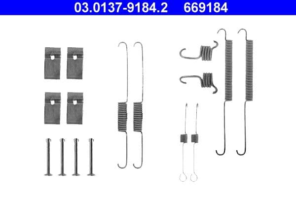 Accessory Kit, brake shoes