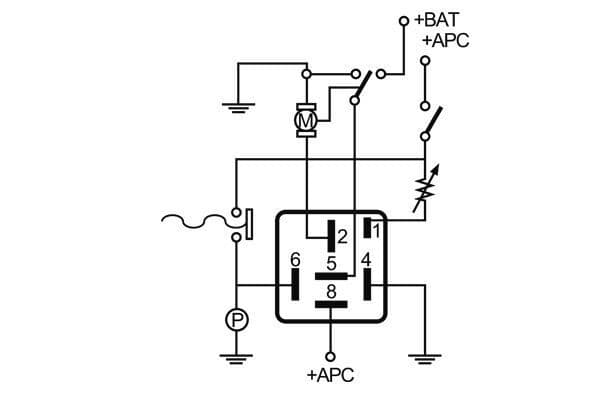 Relay, wipe/wash interval