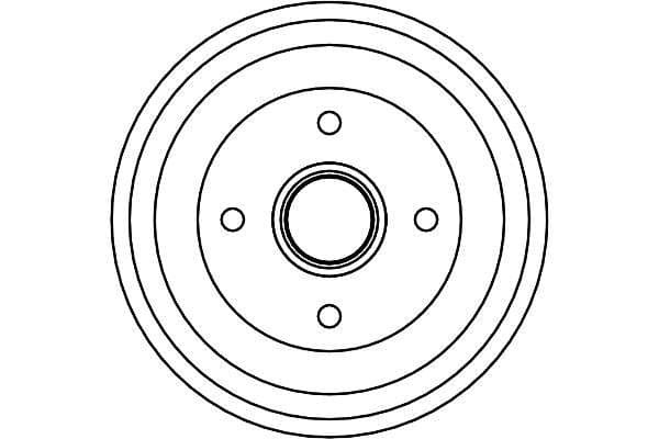Brake drum Achter past: FORD FIESTA, FIESTA IV, FIESTA V, FUSION  MAZDA 2 1.2-1.8D 08.95-12.12