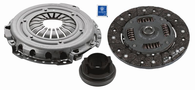 Koppelingskit met lager (200mm) past: OPEL AGILA A, ASTRA F, ASTRA F CLASSIC, CORSA B, TIGRA 1.2-1.7D 09.91-12.07