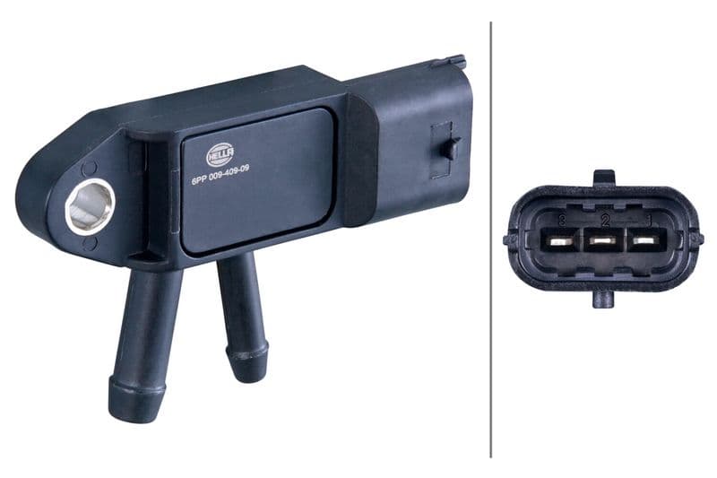 Uitlaatgassen druksensor (aantal pinnen: 3) past: IVECO DAILY V, DAILY VI  ALFA ROMEO 159, BRERA, GIULIA, GIULIETTA, MITO, SPIDER, STELVIO, TONALE  CITROEN JUMPER III, NEMO  FIAT 500 1.3D-4.5D 09.03-