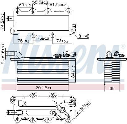 Toevoerluchtkoeler (intercooler vloeistof) past: AUDI A1, A1 CITY CARVER, A3, Q2  SEAT ARONA, ATECA, IBIZA IV, IBIZA IV SC, IBIZA IV ST, IBIZA V, LEON, LEON SC, LEON ST, TOLEDO IV 1.0/1.0CNG 08.14-