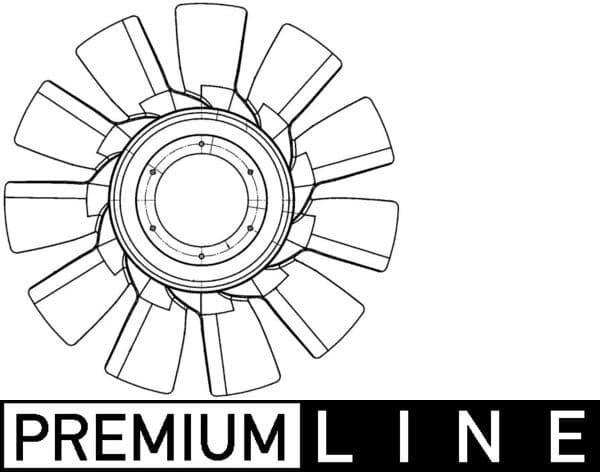 Radiator plezier (diameter 750mm, aantal bladen 11) past: SCANIA G I, P I, R I DC13.05-DT16.08 03.04-05.19