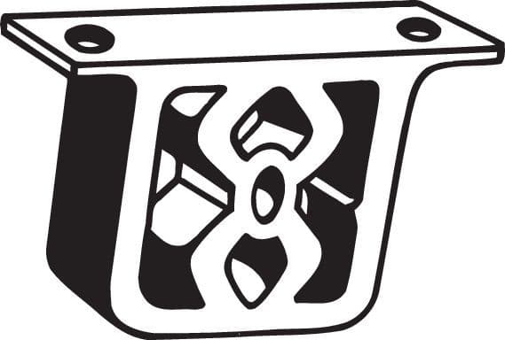 Uitlaatsysteem hanger past: MINI (R50, R53), (R52) 1.4D/1.6 06.01-07.08