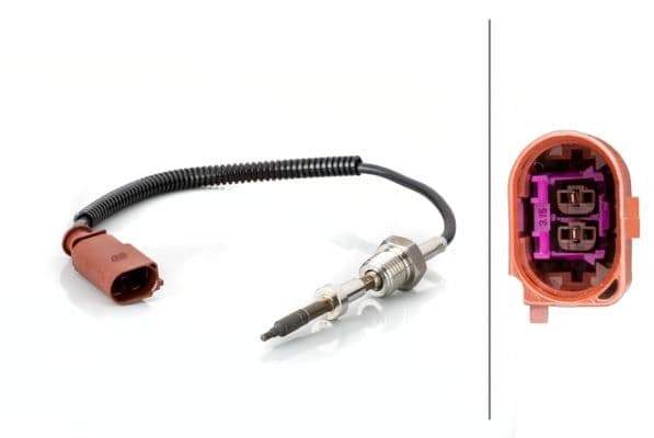 Uitlaatgastemperatuursensor (Na DPF) past: AUDI A4 ALLROAD B8, A4 B8, A5, Q5 2.0D 11.07-05.17