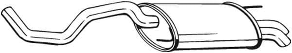 Uitlaatsysteem achterste geluiddemper past: VW POLO, POLO III 1.4D/1.7D/1.9D 04.97-09.01