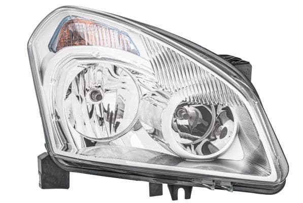 Koplamp Rechts (H7/H7/PY21W/W5W, elektrisch, met motor, met gloeilamp, kleur invoegen: verchroomd) past: NISSAN QASHQAI I J10 11.06-04.10