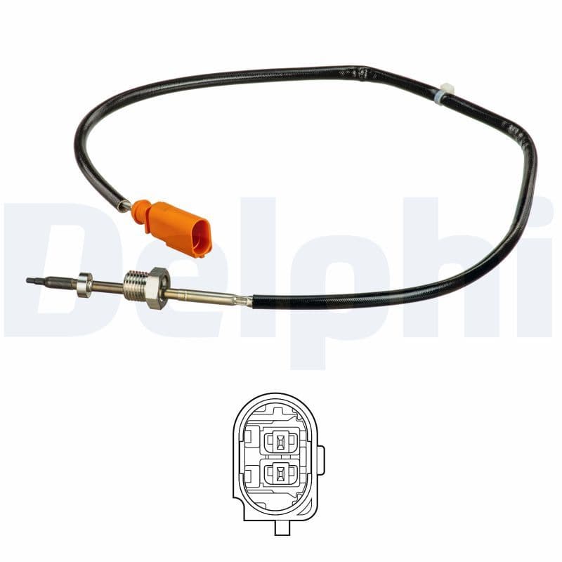 Uitlaatgastemperatuursensor (Vóór katalysator) past: AUDI A3  SEAT LEON, LEON SC, LEON ST  SKODA OCTAVIA III  VW GOLF ALLTRACK VII, GOLF SPORTSVAN VII, GOLF VII 1.6D 08.12-10.20