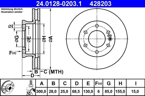 Brake disc Voor Links/Rechts past: MERCEDES SPRINTER 2-T (B901, B902), SPRINTER 3,5-T (B906), SPRINTER 3,5-T (B907), SPRINTER 3,5-T (B907, B910), SPRINTER 3-T (B903) 1.8-Electric 02.95-