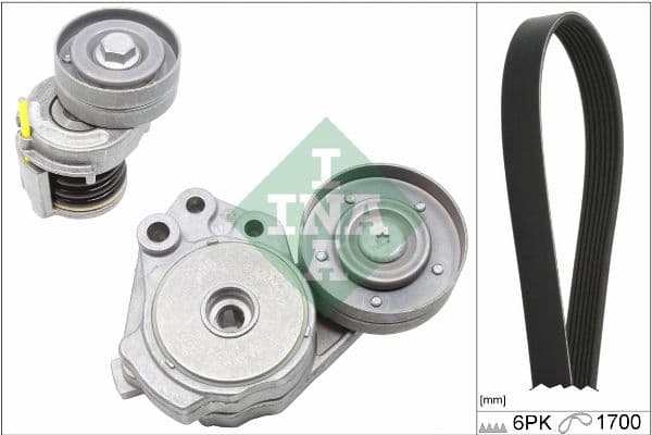 Multi-V-riemset met spanner past: AUDI A1  SEAT ALHAMBRA, IBIZA IV, IBIZA IV SC, IBIZA IV ST  SKODA FABIA II  VW BEETLE, CC B7, EOS, GOLF PLUS V, GOLF V, GOLF VI 1.4/1.4ALK/1.4CNG 11.05-07.18