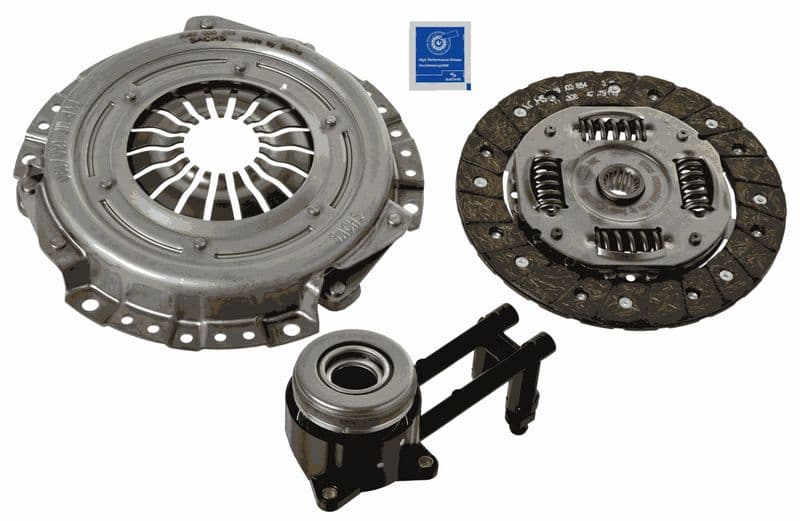 Koppelingskit met hydraulisch lager (190mm) past: FORD FIESTA V, FUSION, KA  MAZDA 2 1.2/1.25/1.3 06.98-11.08