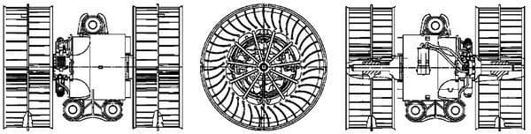 Luchtblazer past: MERCEDES VIANO (W639), VITO / MIXTO (W639), VITO (W639) 2.1D-Electric 09.03-