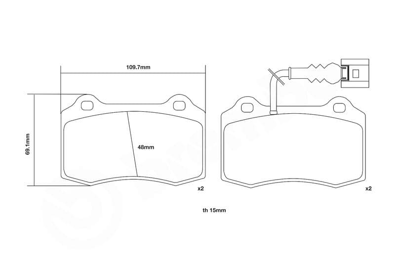 Remblokken - afstelling HP2, goedkeuring van de weg, voor past: DS DS 3  VOLVO S60 I, V70 II  CITROEN DS3  FERRARI 360, 360 SPIDER  FORD FOCUS I  JAGUAR S-TYPE II, XJ, XK 8 1.2-4.2 03.96-12.19