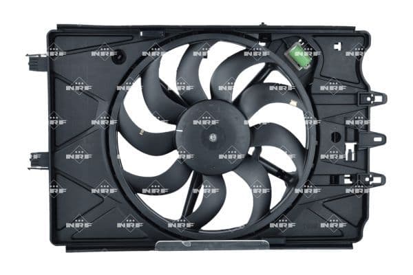 Radiatorventilator (met huisvesting) past: FIAT 500L 0.9-1.6D 09.12-