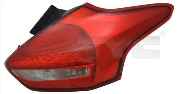Achterlicht Rechts (extern, LED, kleur van het glas red) past: FORD FOCUS III Liftback 5D 07.10-11.14