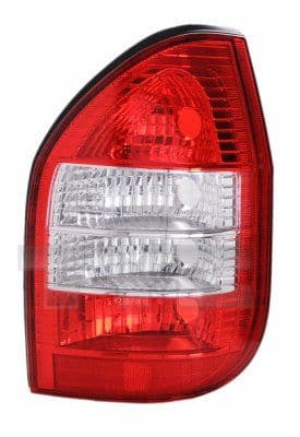 Achterlicht Rechts (kleur indicator wit, kleur van het glas red) past: OPEL ZAFIRA A 04.99-06.05