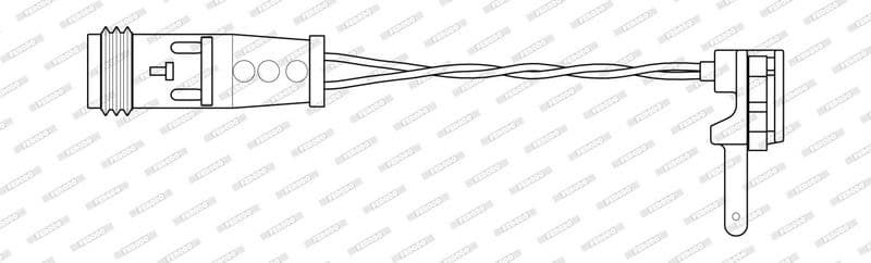 Warning Contact, brake pad wear