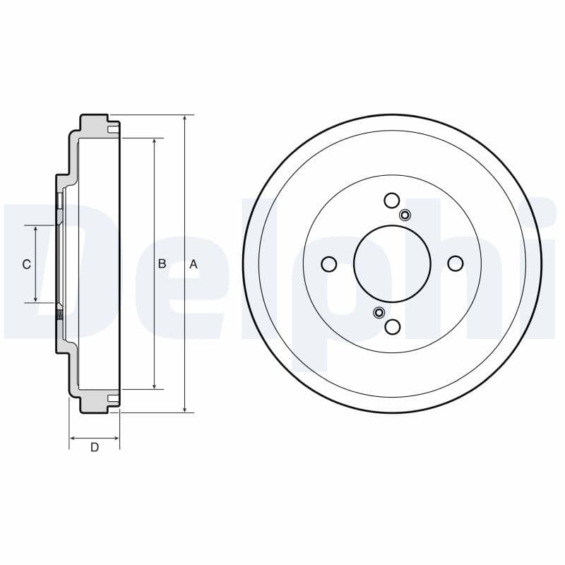 Brake drum Achter past: SUZUKI BALENO 1.0/1.2/1.2H 02.16-