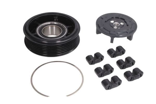 Airco compressor koppeling compleet (6SE/7SE  DENSO 6SE/7SE 6PK 100mm) past: AUDI A4 B6, A6 ALLROAD C6, A6 C6  SEAT EXEO, EXEO ST 1.6-3.0D 11.00-05.13