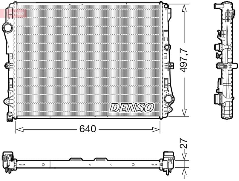 Motorradiator past: MERCEDES CLS (C257), E (A238), E ALL-TERRAIN (S213), E (C238), E T-MODEL (S213), E (W213), EQC (N293), EQV (W447), GLC (C253), GLC (X253) 1.6D-Electric 05.13-