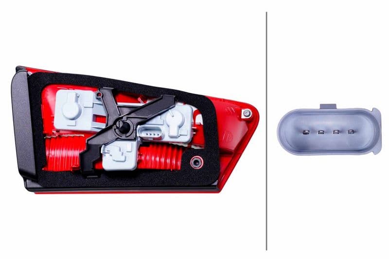 Achterlicht Links (binnen, anti-fog licht, achteruitrijlicht) past: AUDI A6 C7 11.10-02.18