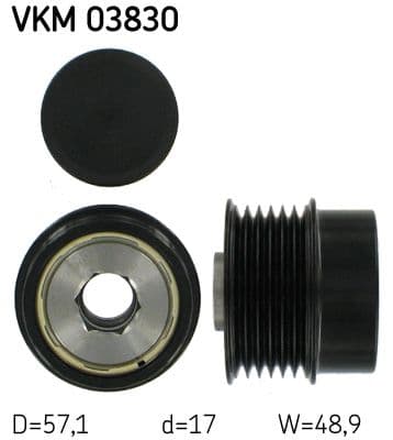 Dynamo poelie past: CHRYSLER 200, SEBRING  DODGE AVENGER, CALIBER, JOURNEY  FIAT FREEMONT  JEEP COMPASS, PATRIOT  LANCIA FLAVIA 1.8-2.4LPG 06.06-