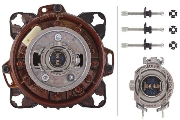 Koplamp Links/Rechts  90 mm Classic (H7, kleur invoegen: zwart) past: VOLVO past: MERCEDES CONECTO (O 345), INTOURO 11.01-
