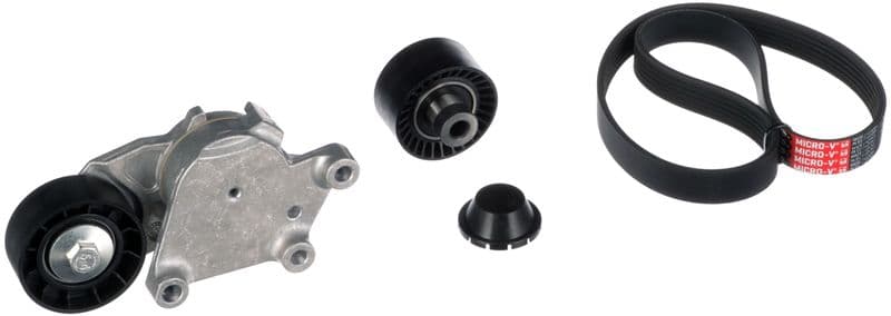 V-snaren set (met rollen) past: VOLVO C30, S40 II, S80 II, V50, V70 III  CITROEN C1, C2, C2 ENTERPRISE, C3 I, C3 PLURIEL, C4, C4 I  FORD C-MAX, C-MAX II, FIESTA V, FIESTA VI 1.4D/1.6D 10.01-