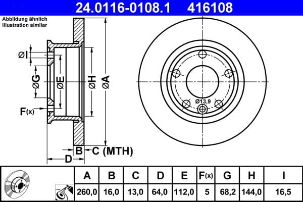 Brake disc Voor Links/Rechts past: VW TRANSPORTER T4 1.8-2.5D 07.90-06.03