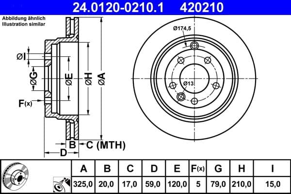 Brake disc Achter Links/Rechts past: LAND ROVER DISCOVERY III, DISCOVERY IV, RANGE ROVER SPORT I 2.7D-4.4 07.04-12.18