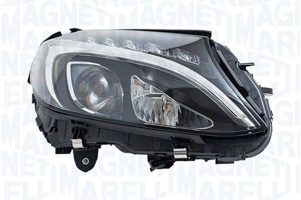 Koplamp Rechts (LED, elektrisch, met gloeilamp, geen controller) past: MERCEDES C-KLASA W205 12.13-12.18
