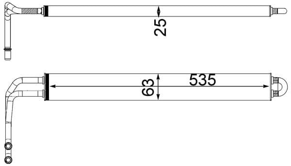 Olie radiator past: BMW 5 (F10), 6 (F12), 6 (F13), 6 GRAN COUPE (F06) 4.4 09.11-10.18