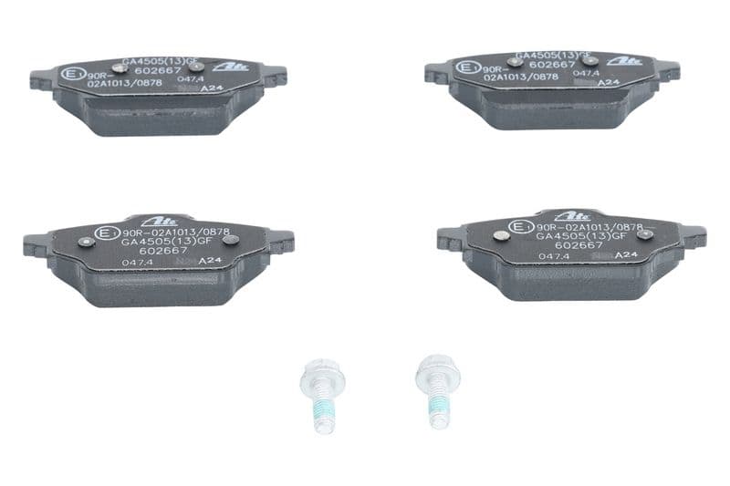 Remblokken set Achter (met remklauw geleidingsbouten), past: RENAULT EXPRESS, GRAND KANGOO III, KANGOO III 1.3-Electric 05.21-