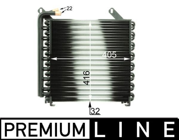 Olie radiator (405x32x416mm) past: JOHN DEERE 100, 110, 200, 210, 300, 310, 400, 500, 600, 6010, 6010 SE, 6100, 6100 SE, 6110, 6110 E, 6110 SE, 6200, 6200 SE, 6210, 6210 SE, 6300, 6300 SE, 6310
