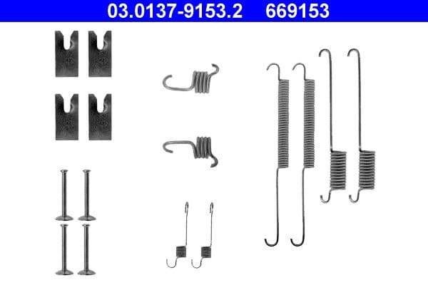 Accessory Kit, brake shoes