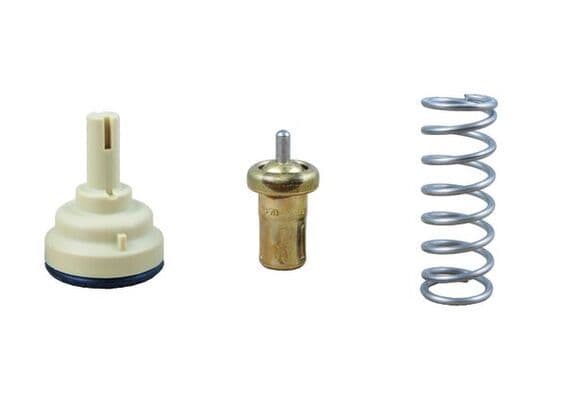 Thermostaat koelsysteem (105°C) past: AUDI A1, A3  SEAT ALTEA, ALTEA XL, LEON, TOLEDO III, TOLEDO IV  SKODA OCTAVIA II, RAPID, SUPERB II, YETI  VW EOS, GOLF PLUS, GOLF PLUS V 1.4/1.6 06.04-07.18