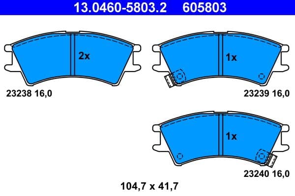 Brake Pad Set, disc brake