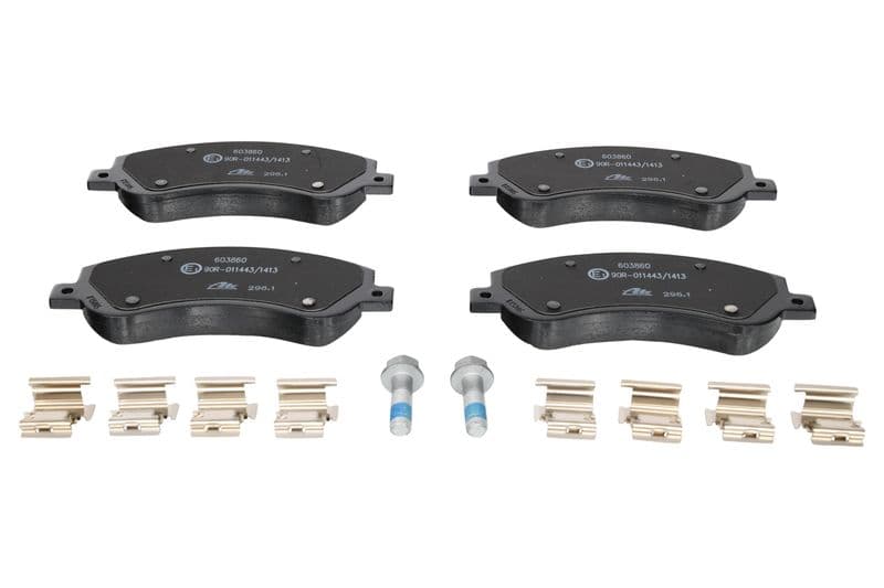 Remblokken set Voor (met extra's  met remklauw geleidingsbouten), past: VW AMAROK 2.0/2.0D/3.0D 09.10-